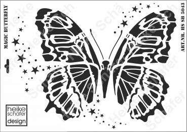 Schablone-Stencil A3 292-5043 Magic Butterfly